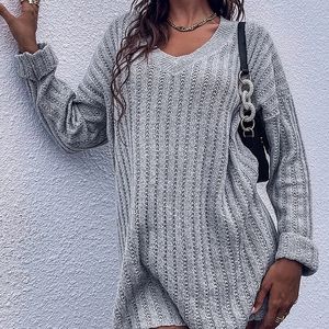 Gray Oversized Sweater